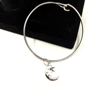 Silver charm bracelet